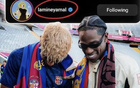 Travis Scott關注亞馬爾，足球界牌面第一人
