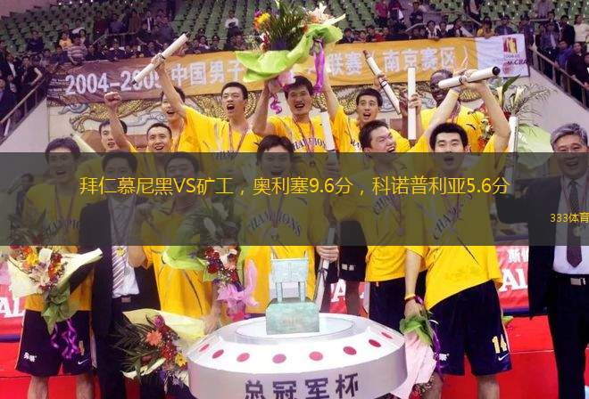 拜仁慕尼黑VS礦工，奧利塞9.6分，科諾普利亞5.6分
